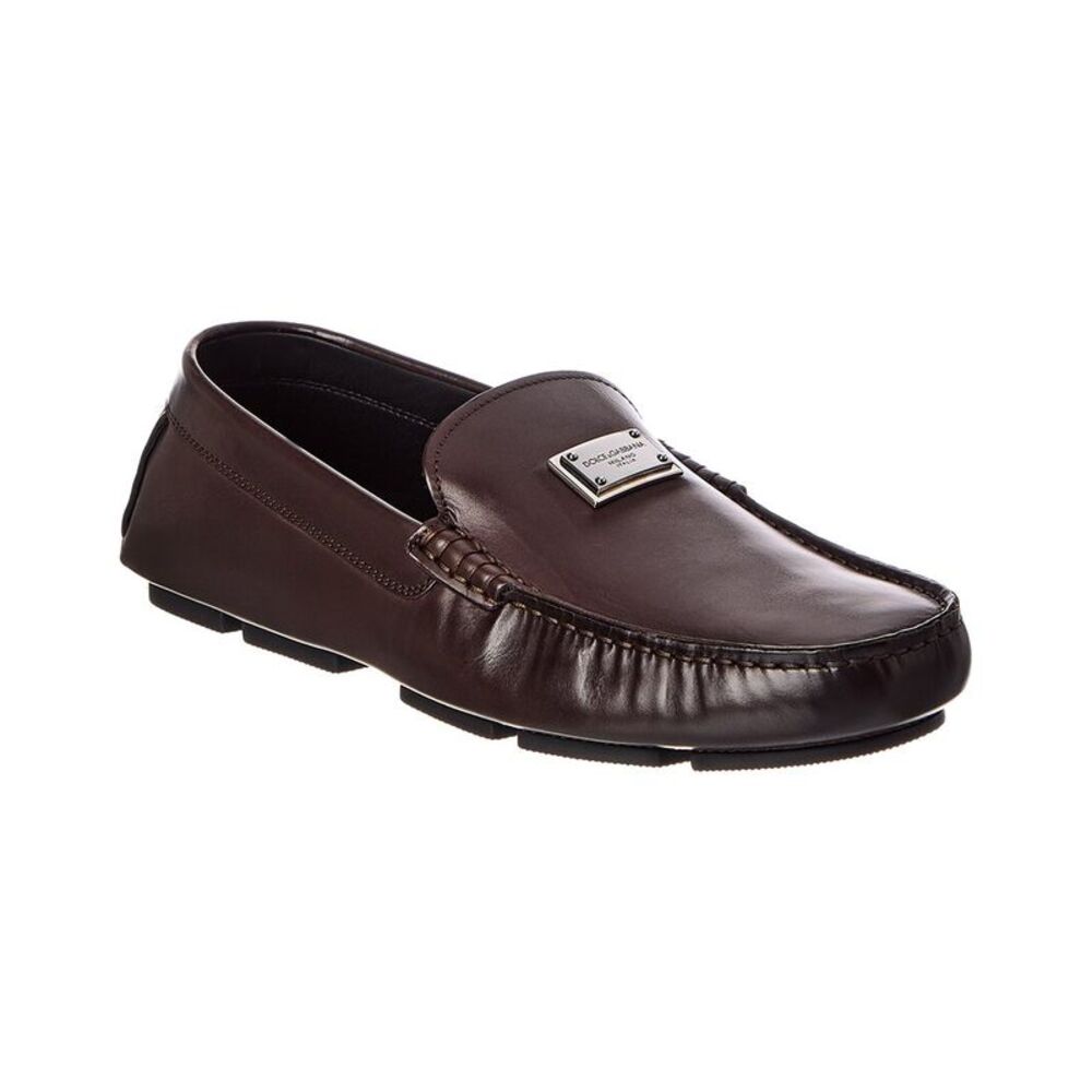 Dolce & Gabbana Leather Loafer, Brown